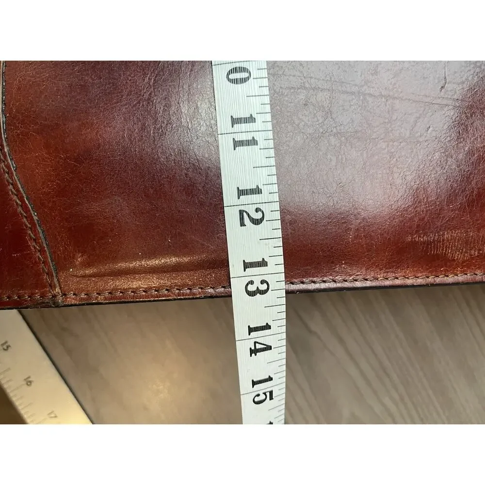 Bosca Old Leather Partners Briefcase Burgundy With Key